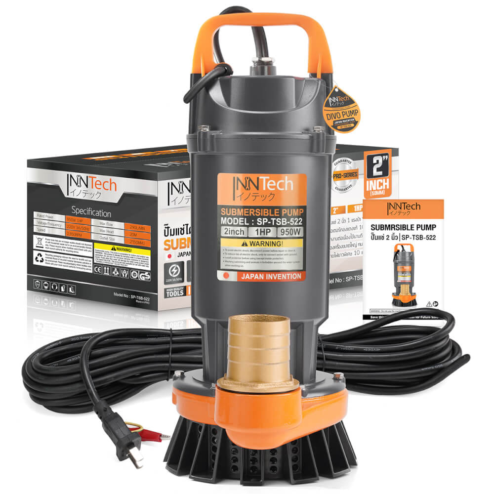ปั๊มจุ่ม InnTech รุ่น SP-TSB-522 ขนาด 2 นิ้ว 1HP 950W